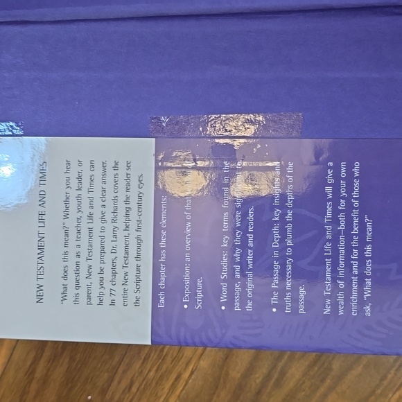 New Testament Life & Times Lawrence O. Richards - Picture 2 of 7